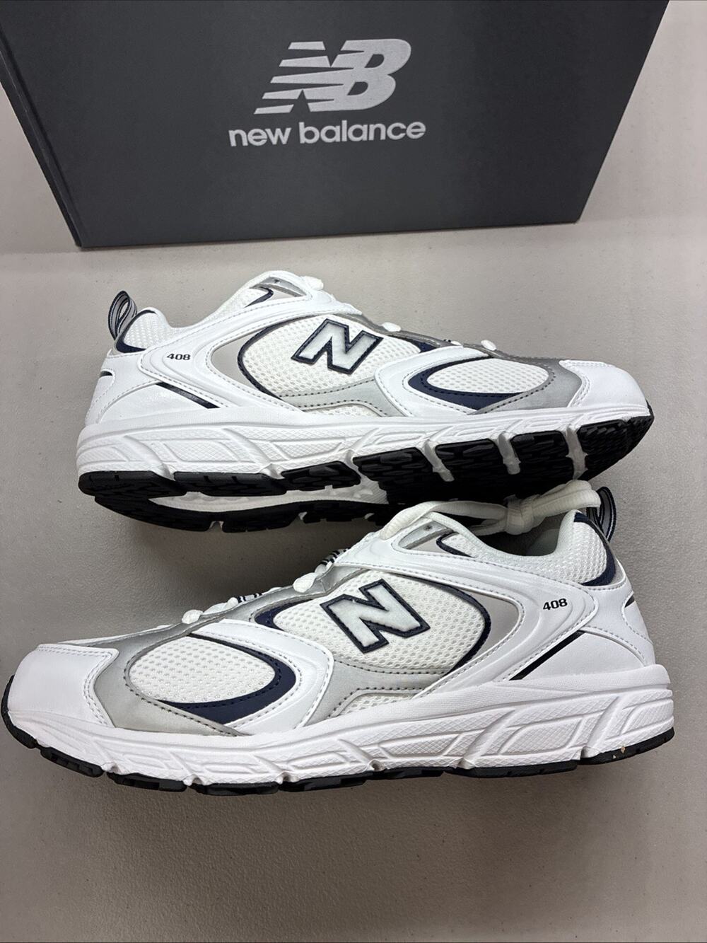 New Balance 408 Munsell White Natural Indigo ML408A Men Size 7.5 Or Women’s 9